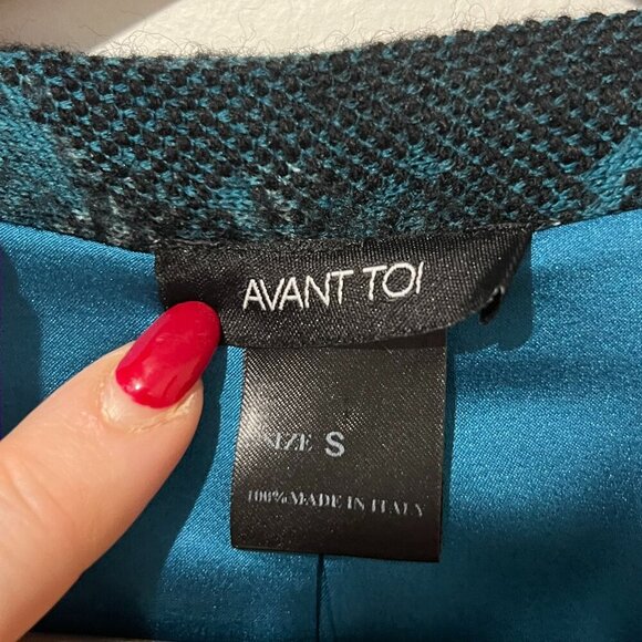 AVANT TOI Women's Cardigan Jacket Sweater Lambswool Made In Italy Size Small S - Picture 4 of 7